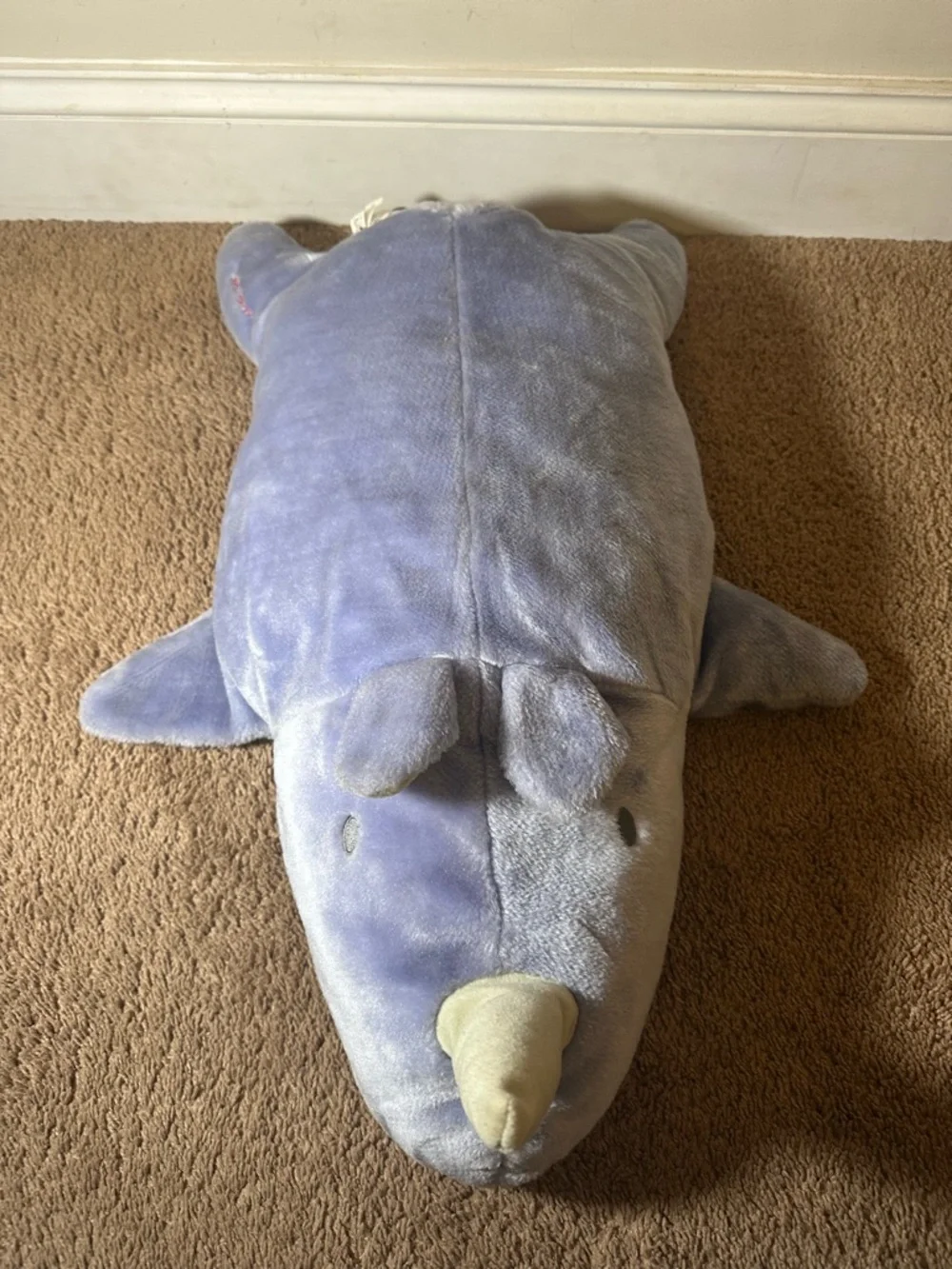Carters John Lennon Real Love Purple Rhino Plush Pillow 25
